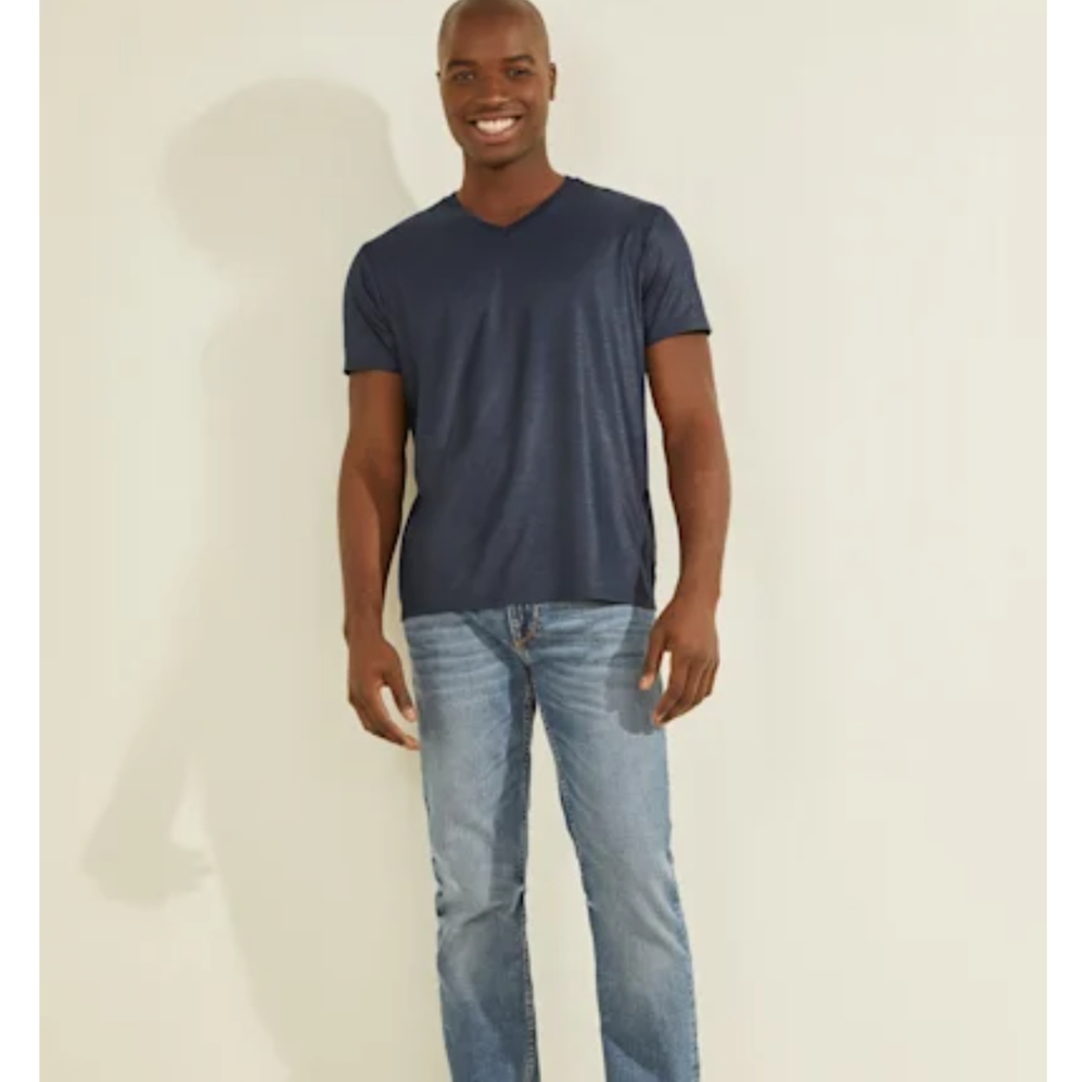 Guess Mason Yoke V neck tee